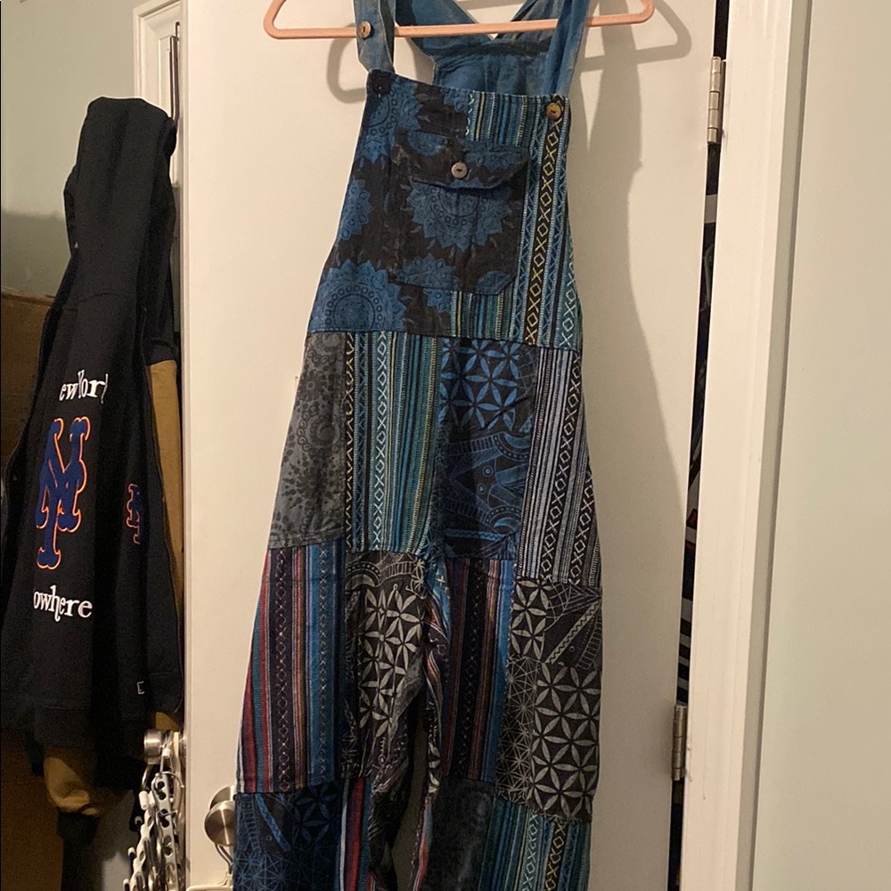 Patchwork overalls - made in nepal